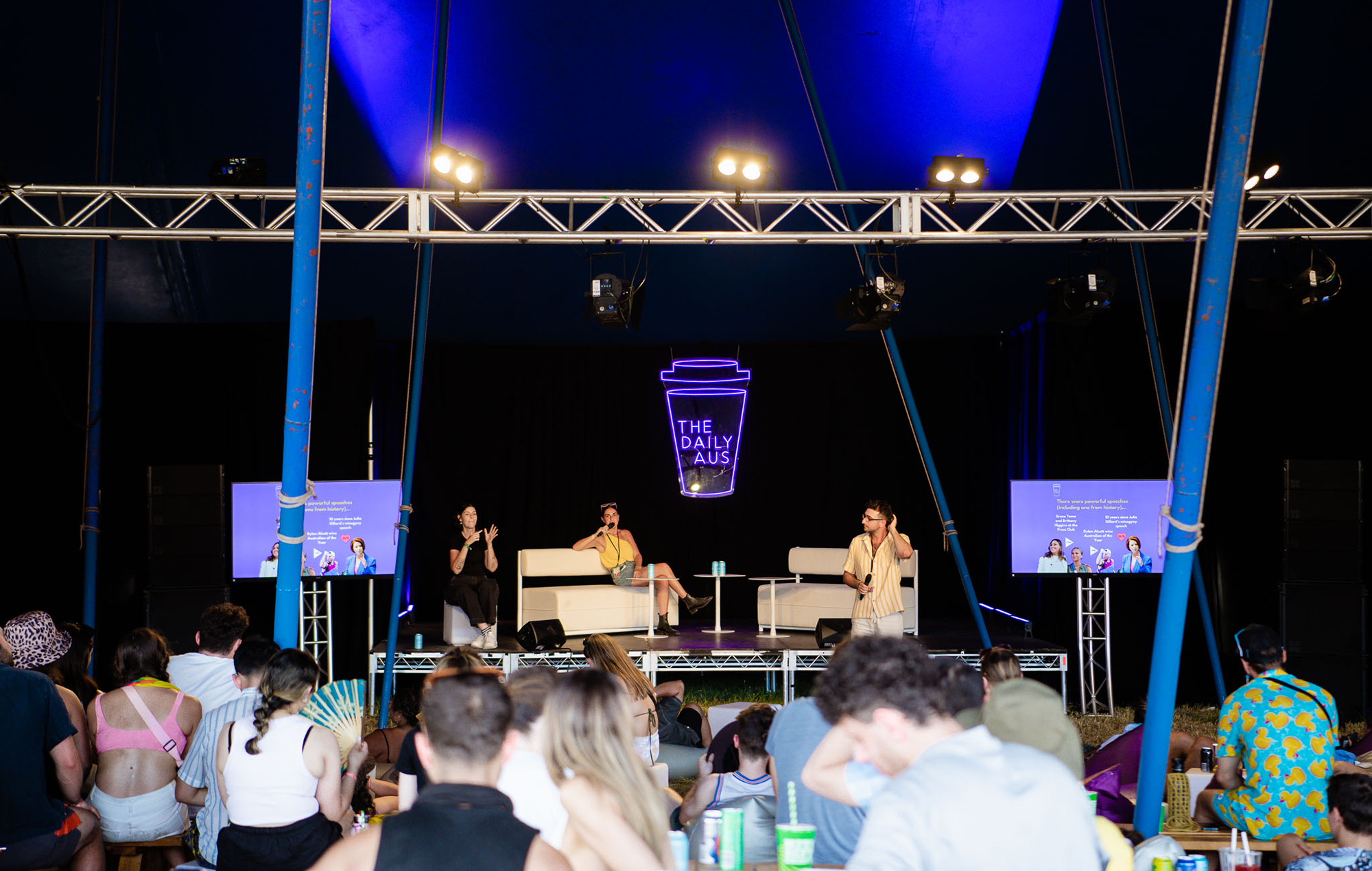 Podcast Stage, photo by Beyond The Valley